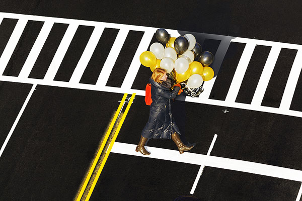 Photograph Mitchell Funk White Lines On The Street on One Eyeland