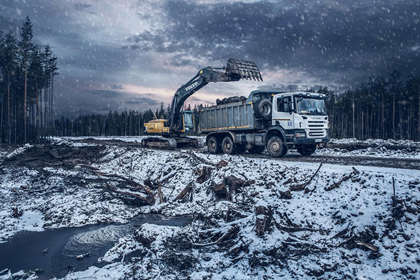 Photograph Sergei Tatarskikh Road Building on One Eyeland