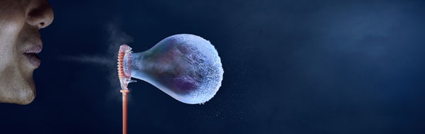 Photograph Philip Rostron 5 Gum Bubble on One Eyeland