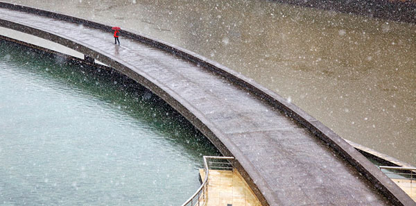 Photograph Oskar Calero Walking Alone on One Eyeland