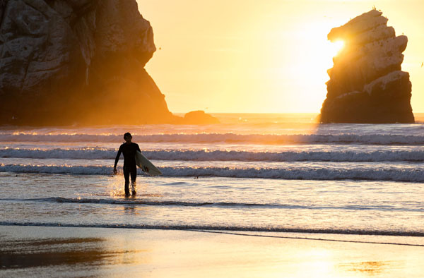 Photograph Tony Gale Surfer Morro Bay on One Eyeland