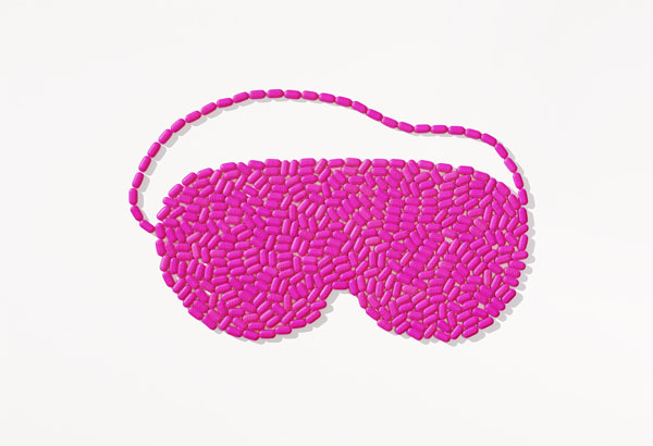 Photograph Lisa Shin Benadryl Sleep Mask on One Eyeland