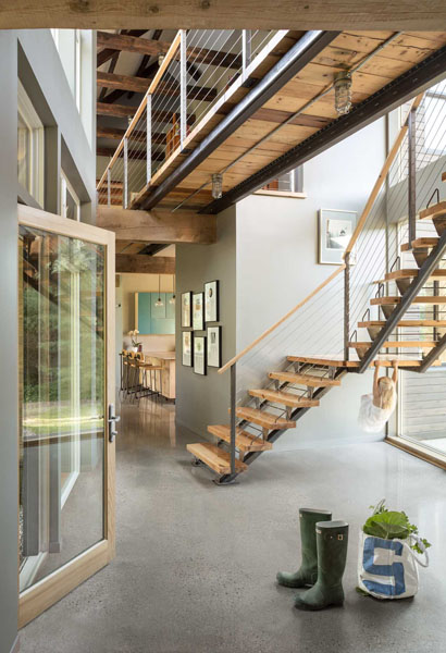 Photograph Trent Bell Residential Interior Stairs With Child on One Eyeland