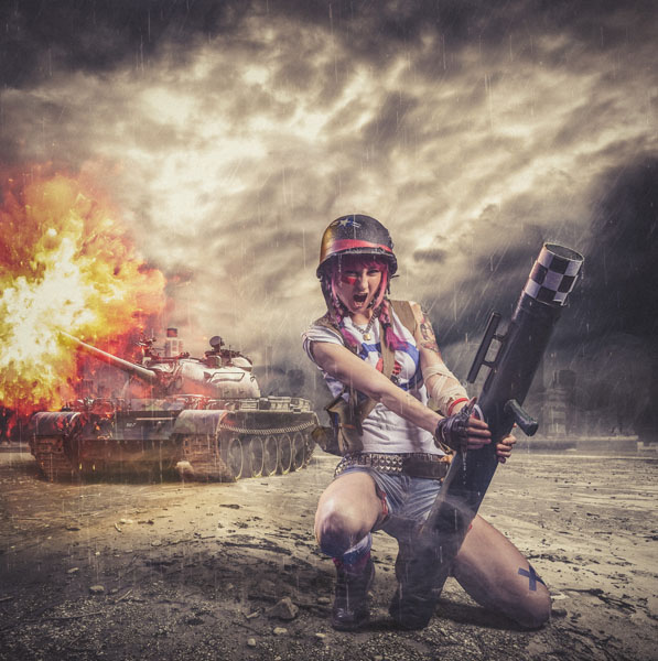 Photograph Antti Karppinen Tankgirl on One Eyeland
