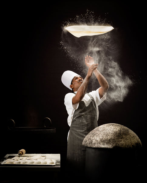 Photograph Jignesh Jhaveri Making Roomal Naan Toss on One Eyeland