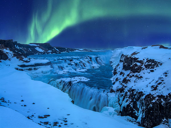 Photograph Hartono Hosea Gufoss Iceland At Night on One Eyeland
