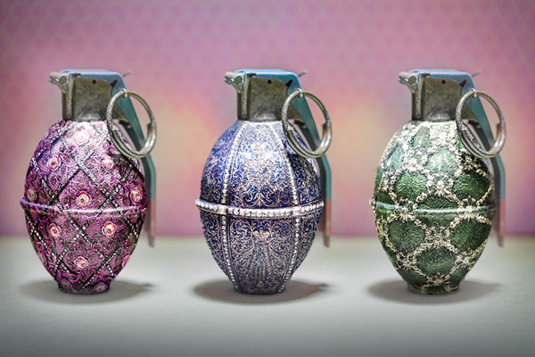 Photograph David Krovblit Faberge Grenades on One Eyeland