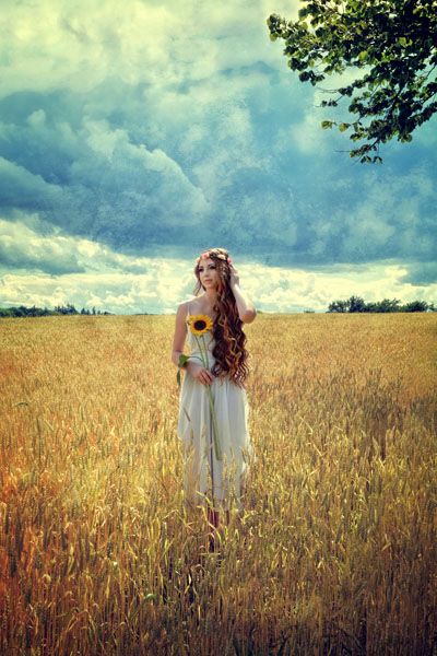 Photograph Michele Taras In The Wheat Field on One Eyeland