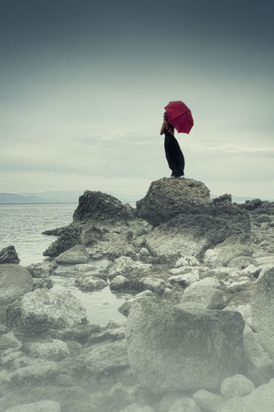 Photograph Eugenia Kyriakopoulou Red In The Fog on One Eyeland