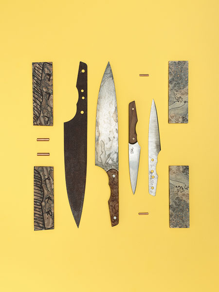 Photograph Edward Fury Knife Parts on One Eyeland