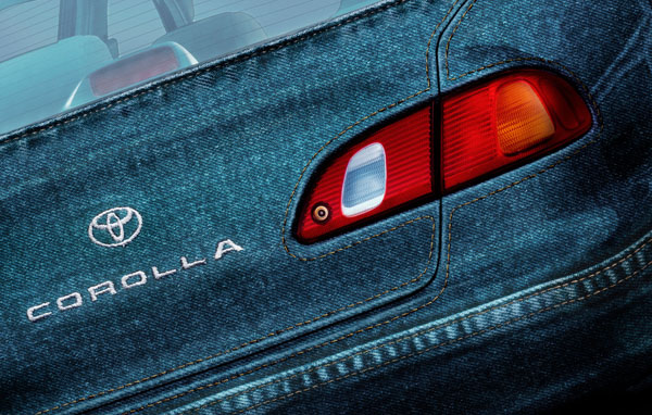 Photograph Tim Hawley Denim Corolla on One Eyeland
