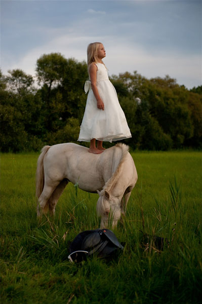 Photograph Anna Ajtner White Horse on One Eyeland