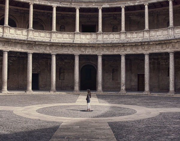 Photograph Eugenia Kyriakopoulou Alone In The Arena on One Eyeland