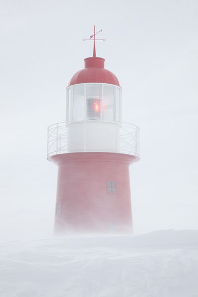 Photograph Heinz Baumann Weather Station In A Blizzard on One Eyeland