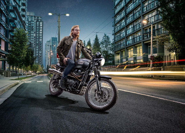 Photograph John Fulton Triumph Bonneville on One Eyeland