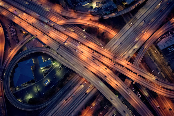 Photograph Kremer Johnson The 110 Freeway From 1500ft on One Eyeland