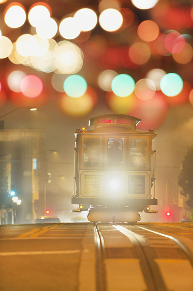 Photograph Mitchell Funk Foggy Night In San Francisco on One Eyeland