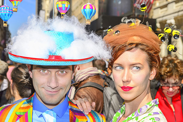 Photograph Mitchell Funk Two Crazy Hats on One Eyeland