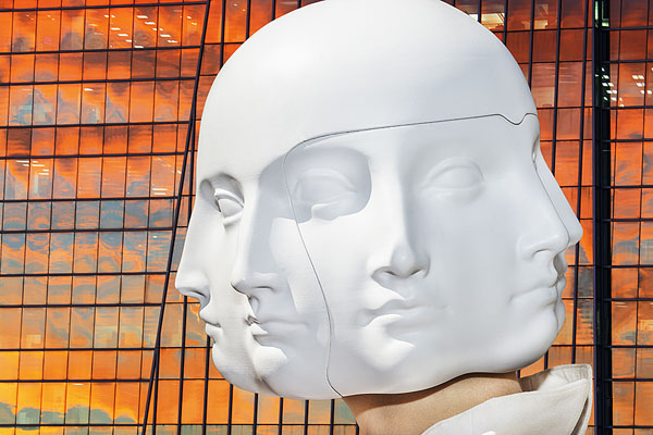 Photograph Mitchell Funk Five Face Mask on One Eyeland