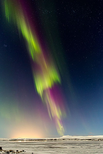 Photograph Bragi Kort Northern Lights on One Eyeland