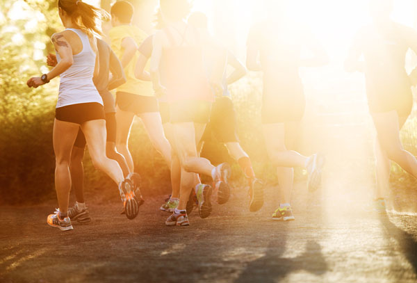 Photograph Laura Barisonzi Sunset Runners on One Eyeland
