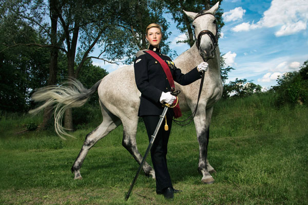 Photograph A Tamboly Lady Knight And A Horse on One Eyeland