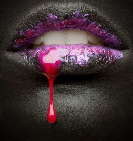 Photograph Gabor Kanovits Black Lipstick on One Eyeland
