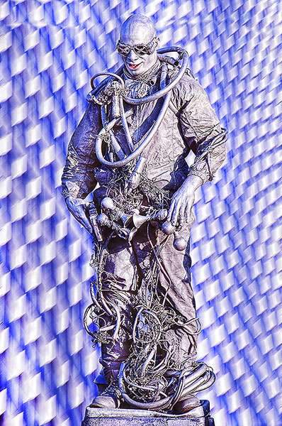Photograph Mitchell Funk Silver Man on One Eyeland