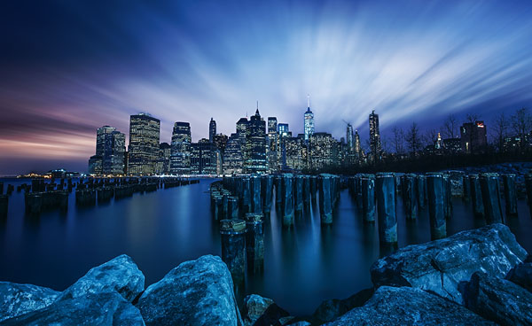 Photograph Jackson Carvalho Blue Tones Of Big Apple on One Eyeland