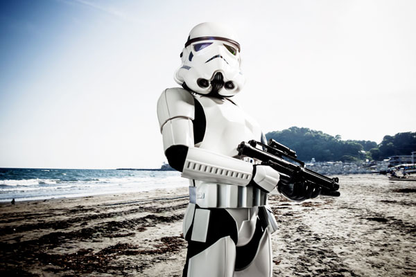 Photograph Keith Tsuji Stormtrooper Earth Missions on One Eyeland