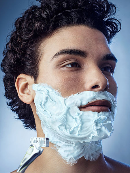 Photograph Fedde Souverein Schick Edge Shaving Foam Campaign - Lifestyle on One Eyeland