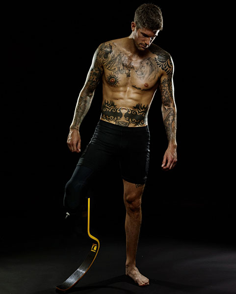 Photograph Larry Rostant Tony Mills Para Olympian on One Eyeland