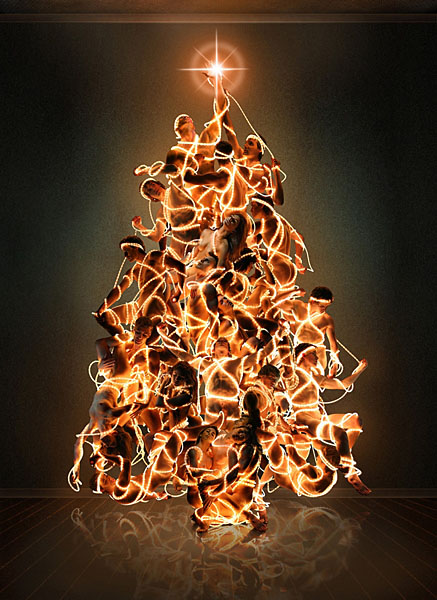 Photograph Ddiarte Ddiarte Xmas Body Tree on One Eyeland