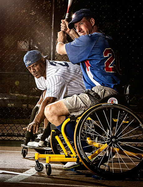 Photograph Scott Bell Wheelchair Softball on One Eyeland