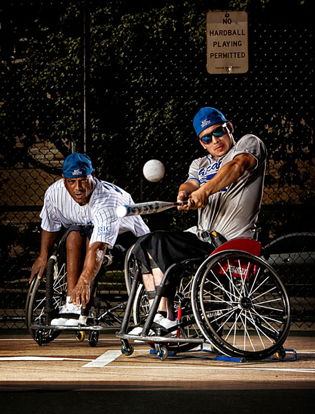 Photograph Scott Bell Wheelchair Softball on One Eyeland