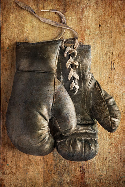 Photograph Charlie Gonzalez Boxing Gloves on One Eyeland