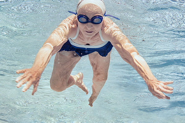 Photograph Jim Vecchione Swimming Lady on One Eyeland