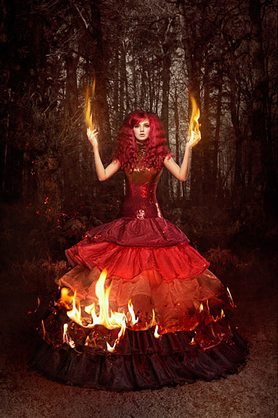 Photograph Quality Pixels Catching Fire on One Eyeland