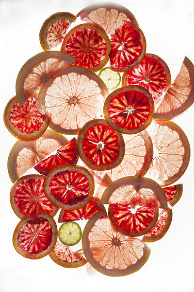 Photograph Ann Cutting Citrus Array on One Eyeland