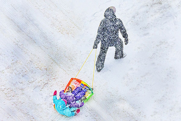 Photograph Mitchell Funk Ny Snow 7 on One Eyeland