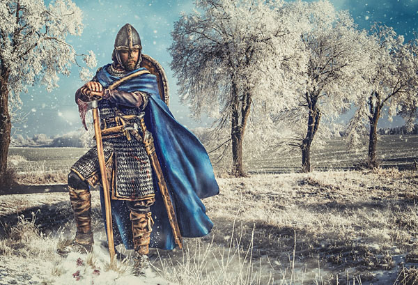 Photograph Antti Karppinen Anglo Saxon Huscarle on One Eyeland