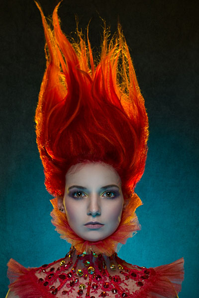 Photograph Quality Pixels Girl On Fire on One Eyeland