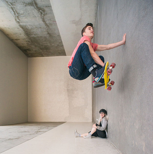 Photograph Jens Lucking Up The Wall on One Eyeland