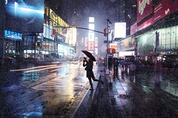 Photograph Andrzej Bochenski Time Square on One Eyeland