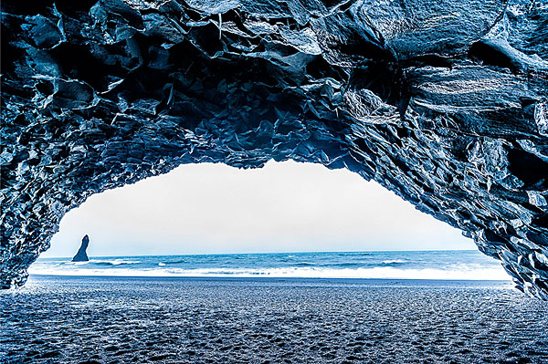 Photograph K Sharad Haksar The Cave With A View Iceland on One Eyeland