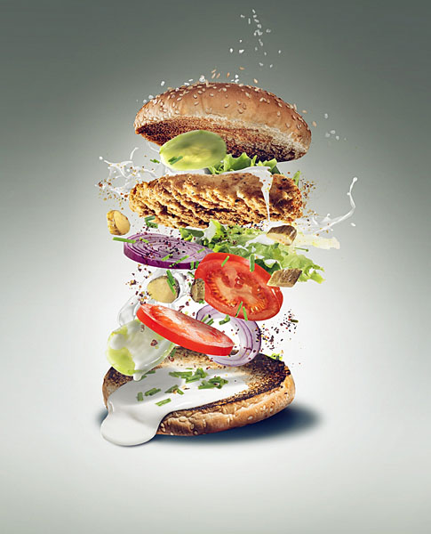 Photograph Mark Zawila Chicken Sandwich Reconstructed on One Eyeland