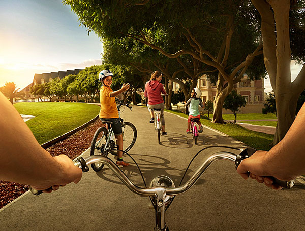 Photograph Habby Khalil Lia Cycling on One Eyeland