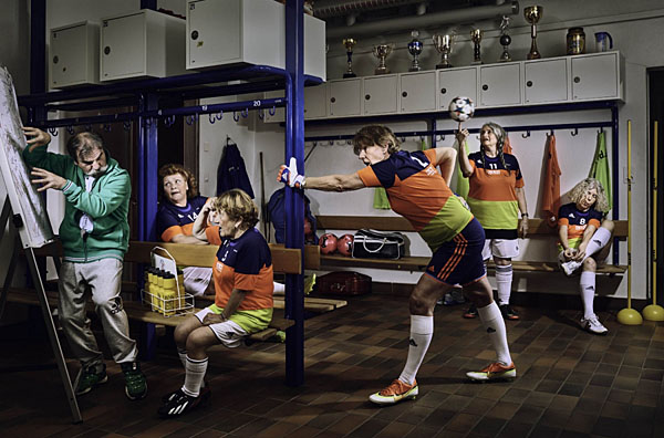 Photograph Andreas Gemperle Golden Agers All Sports Team Changing Room on One Eyeland