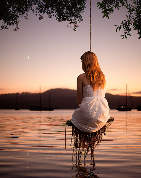 Photograph Matt Sartain Girl On Swing on One Eyeland