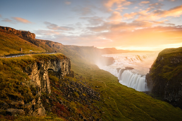 Photograph Oscar Bjarnason Gullfoss on One Eyeland